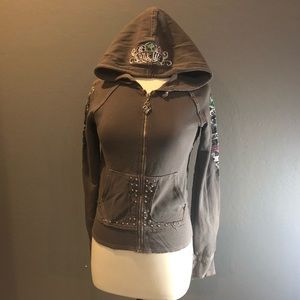 Grey one life hoodie